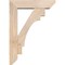 Ekena Millwork Merced Slat Smooth Bracket w/ Offset Brace, Douglas Fir, 5 1/2"W x 20"D x 28"H BKT0604X20X28MRC06SDF - alternate 3